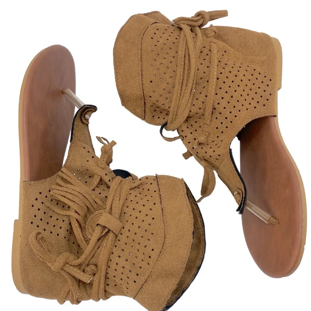 Bohemian Tassel Sandals; 39/ 8 - Picture 4 of 11